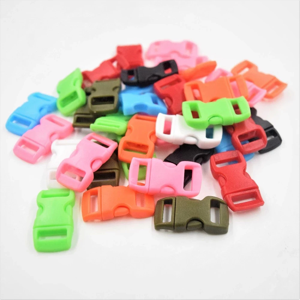 

Plastic 10Pcs Parachute 10mm Bracele Dog Collar Webbing Strap Paracord Outdoor Camp Side Release Buckle
