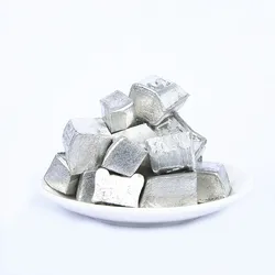 High Purity Tin Ingot Block 99.9% Pure Metal Tin Particles Sn Element Scientific Experiment Collection Available