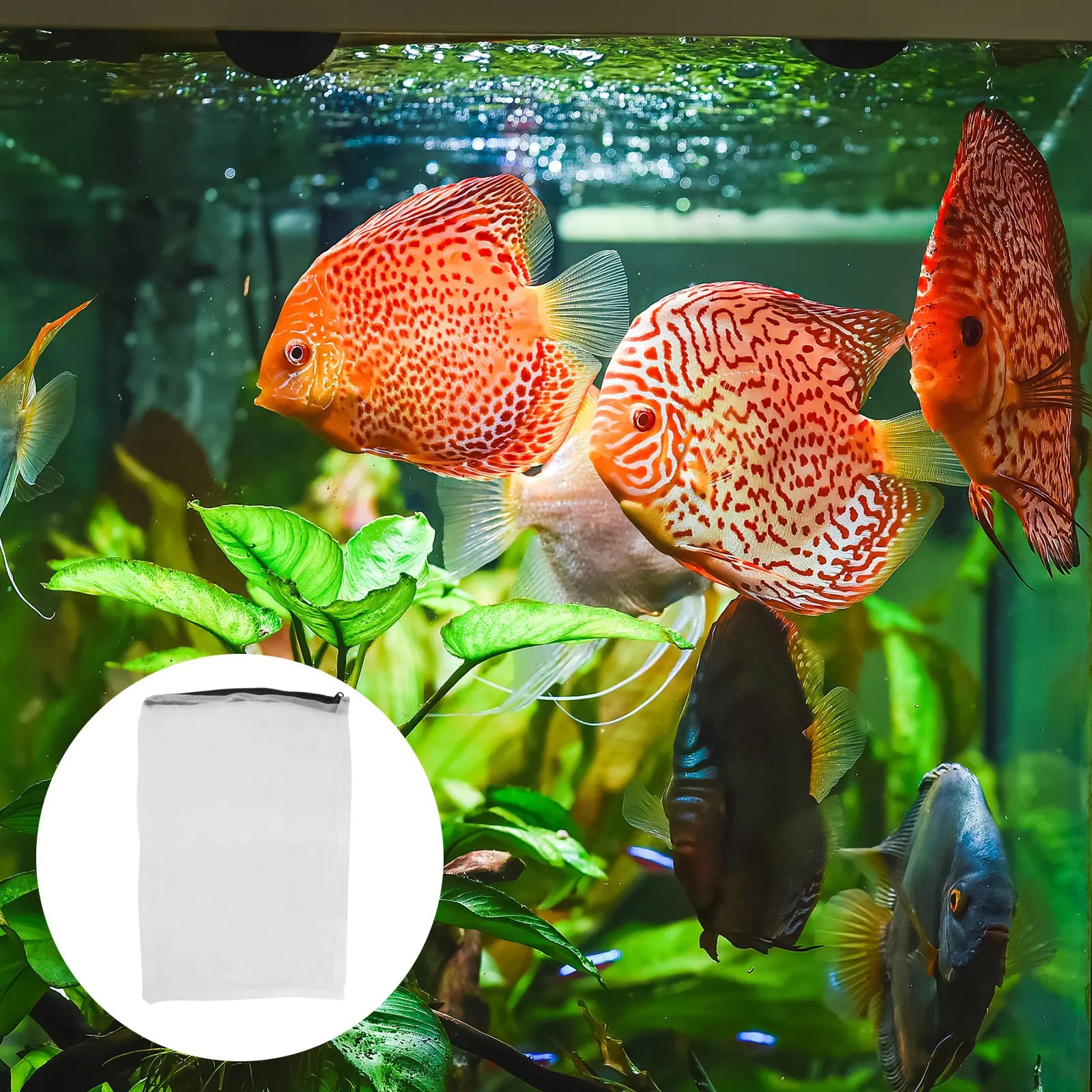 

10PCS Durable Fish Tank Filter Bags, Thickened Mesh For Aquarium Filtration, Activated Carbon Storage