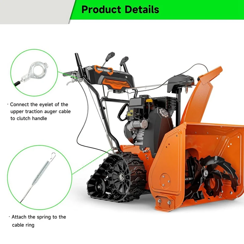 สายควบคุมสว่าน 06900438 06900439   สําหรับ Ariens Compact Classi Sno-Tek ST24LE Snow Blower Traction Cable
