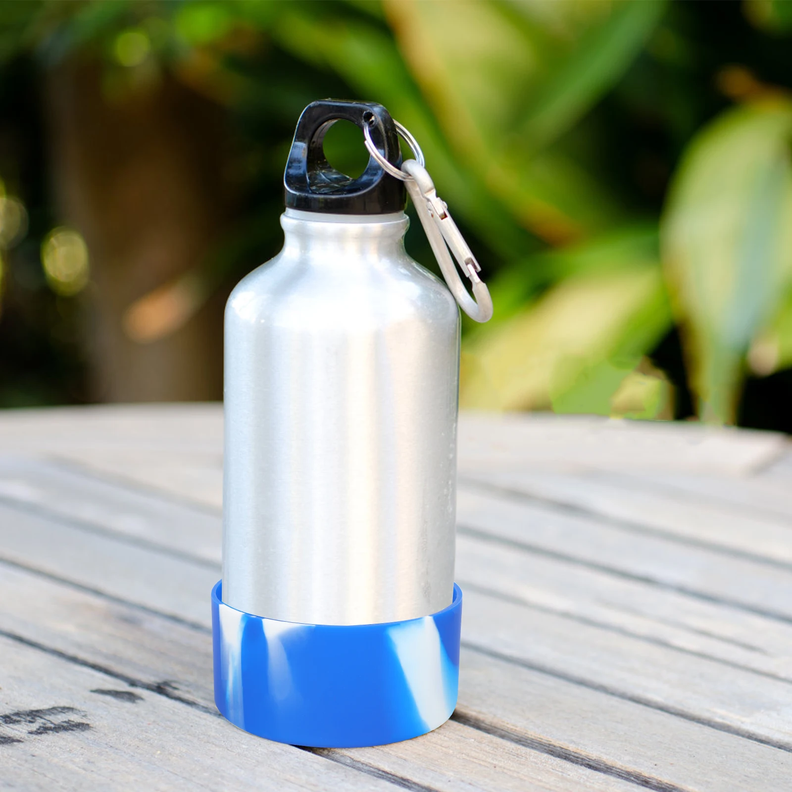 

2pcs Silicone Bottle Boot Cup Cover Non Heat Insulated Glass Bottom Protector Water Bottle Cover for Home Camping