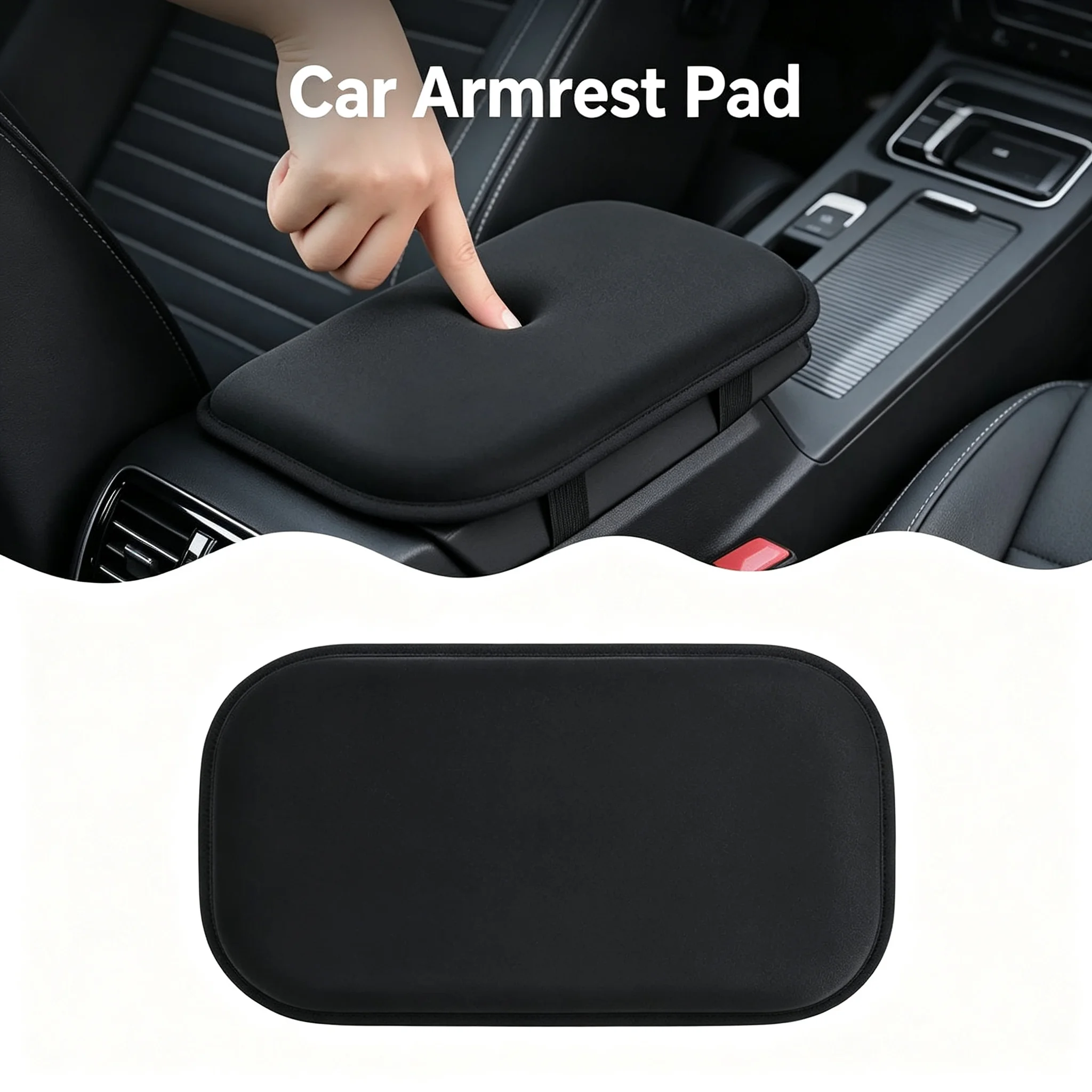 Universal Plush Car Armrest Pad Luxury Heightening Cushion Central Console Cover Soft Vehicle Interior Support Accessory