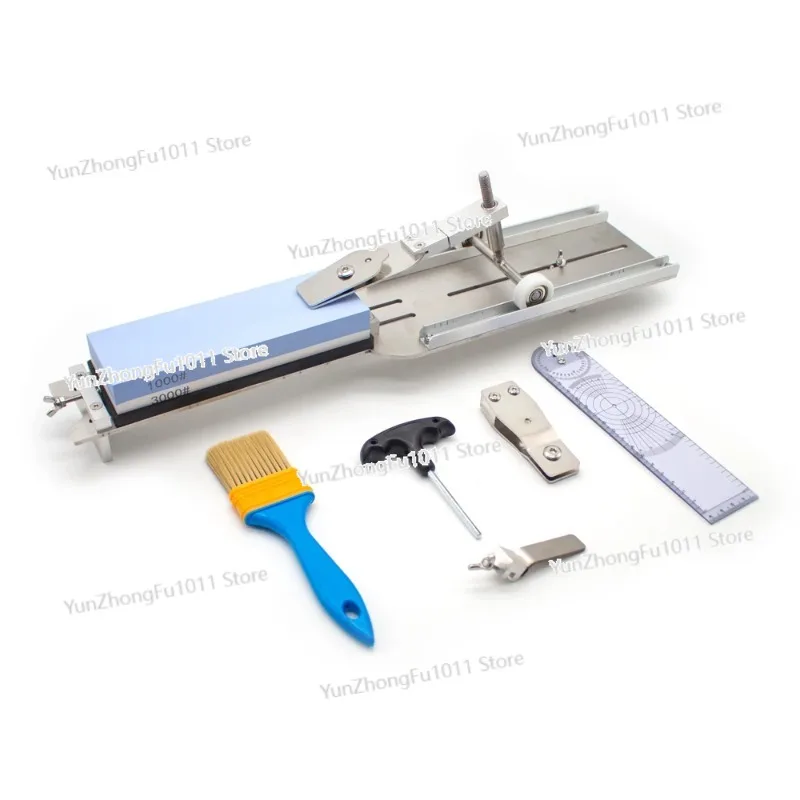 All Metal Knife Sharpening Stand Non-Slip Adjustable Kitchen Knife Scissors Sharpener Grinder