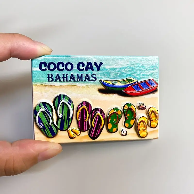 

Bahamas Island Refrigerator Magnet Travel Souvenir Creative Ocean Style Home Decoration Unique Gift