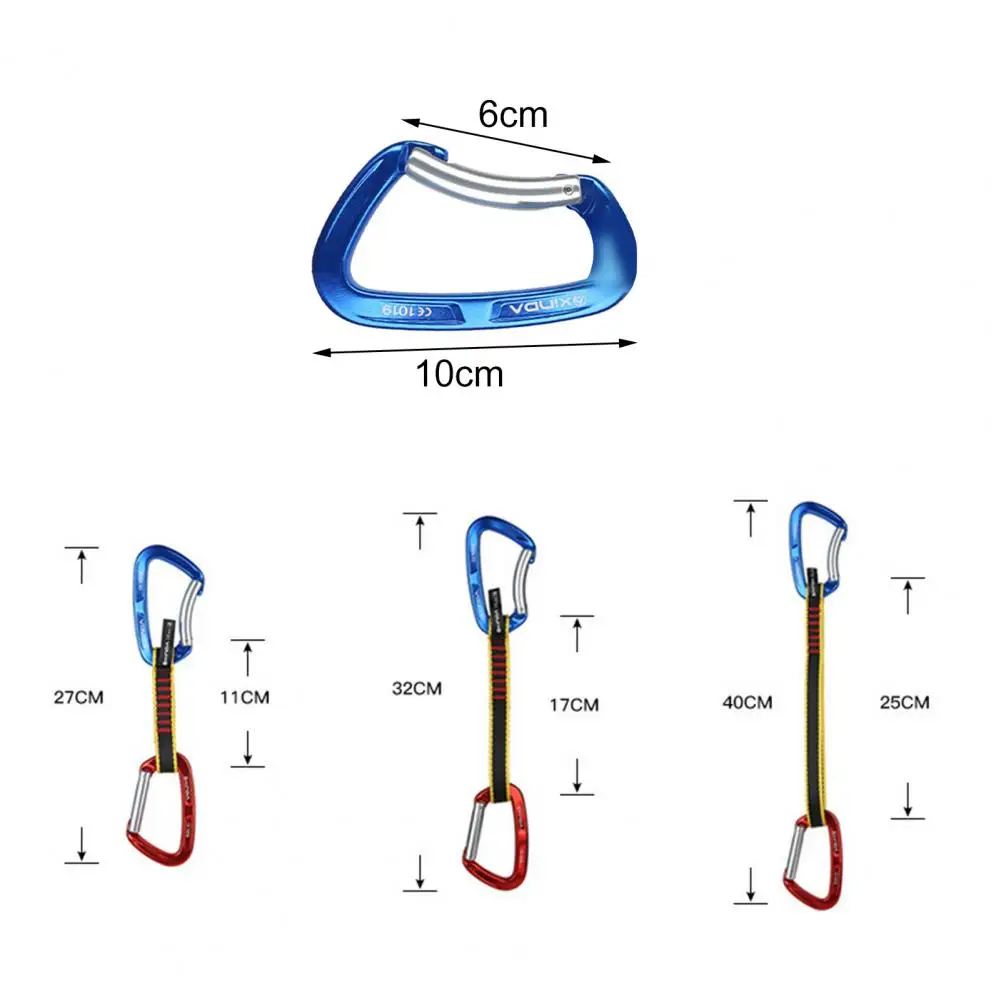 Carabiners Universal Mountain Climbing Quickdraw Colorful Carabiners Hook  Rock Climbing Gear Quickdraw for Outdoor