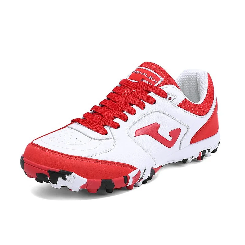 TOP-FLEX professional football shoes non-slip wear-resistant portable breathable leather upper TF broken nail bottom