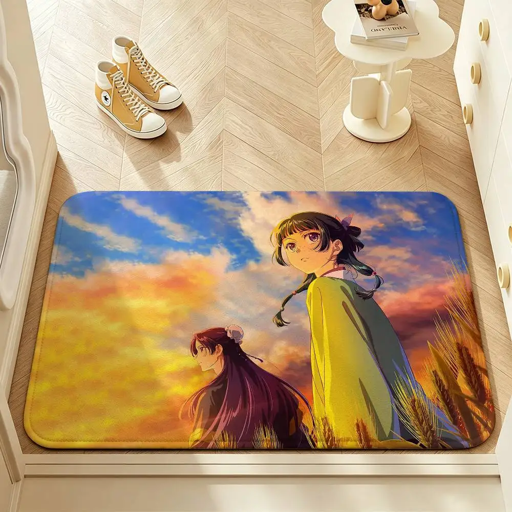 The A-Apothecary Diaries Maomao Jinshi Short Plush Anti-Slip Door Mat Soft Floor Mat for Home Entrance