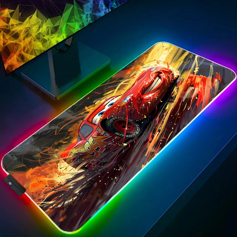

RGB Mouse pad Office Laptop Disneys Cars gaming accessories computer keyboard gamer Designed specifically Backlight LED mousepad