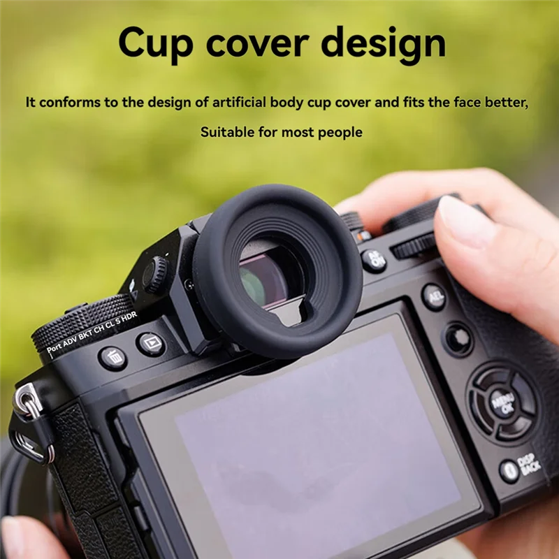 AA87 Силиконовый видоискатель с круглым наглазником для камер Fujifilm, совместимый с GFX100 II, GFX100S, GFX50S II, X-H2S, X-T5