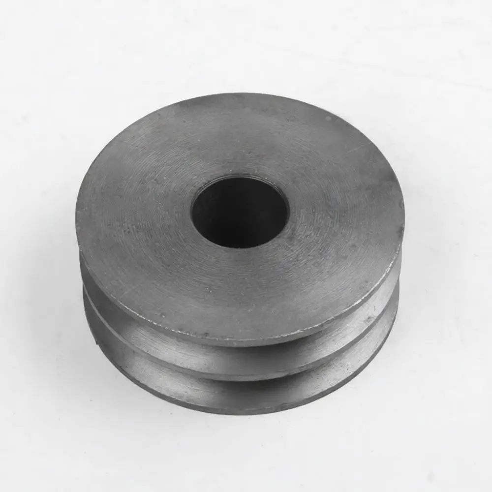 Cast Iron V Belt Pulley Double Groove Automotive Drive System Motor Transmission Wheel Heavy Duty Gear Pulley Replacement Parts