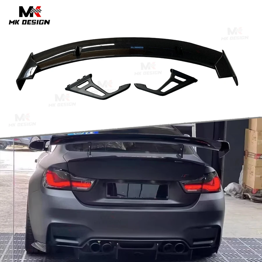 

For BMW M2 F87 M3 F80 M4 F82 F83 M5 F10 F90 F22 F44 F32 F36 F06 F12 F13 ADR Style Carbon Fiber Rear Wing Trunk Lip Spoiler