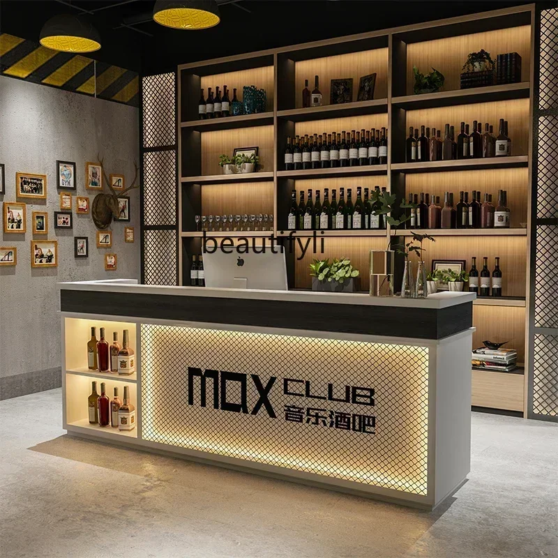 

smt14 New Arrivals cqyRetro Industrial Style Cashier Bar Corner Counter Milk Tea Shop Coffee Shop Commercial Bar Restaurant Rest