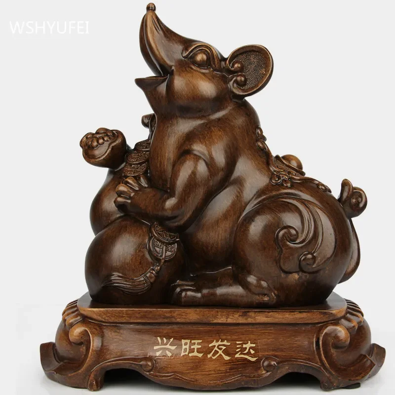 Feng Shui Chinese Zodiac Tiger Figurine Ornaments Home Resin Crafts Office Desktop Decor Living Room Decoration Luck for You