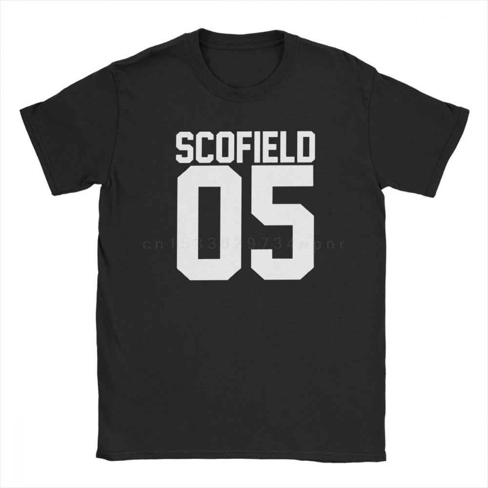 Gift Idea T-Shirt Men's Michael Scofield 05 Prison Break T Shirts  Clothing Novelty Short Sleeve O Neck Best Movie Tees