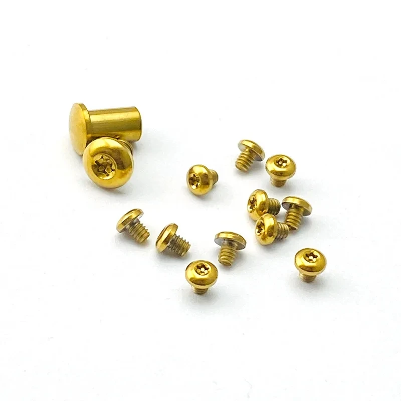 Imagem -03 - Conjunto Completo de Parafusos de Liga de Titânio para Benchmade Faca Borboleta Fazendo Faça Você Mesmo Acessórios Ferramenta do Eixo Refit Botões Botões 535 1