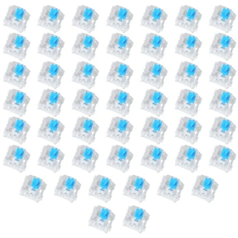 

Pieces Blue Mechanical Keyboard Switches, 3 Pin Pre-Lubricated Clicky Key Switches, Dustproof and Waterproof Keyboard Accessori