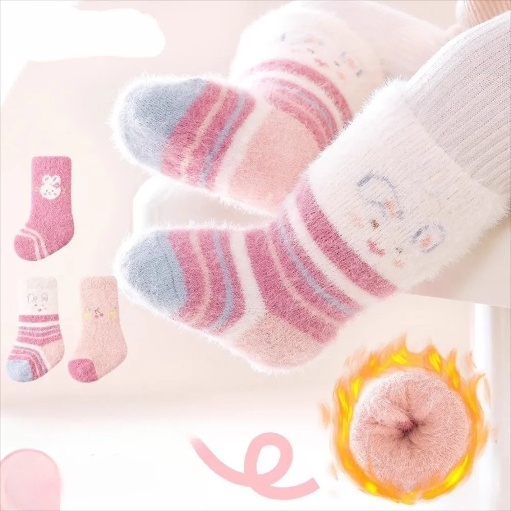 

Новые милые носки средней длины с героями мультфильмов, морозостойкие удобные носки, толстые теплые носки для ребенка