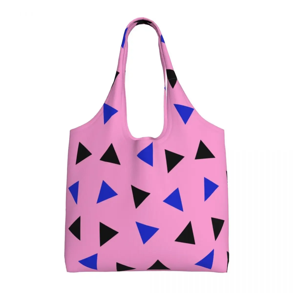 Press Play Pink Flamingo Shopping Bag Women Canvas Shoulder Tote Bag Durable Street Mmural Art Eldridge Grocery Shopper Bags