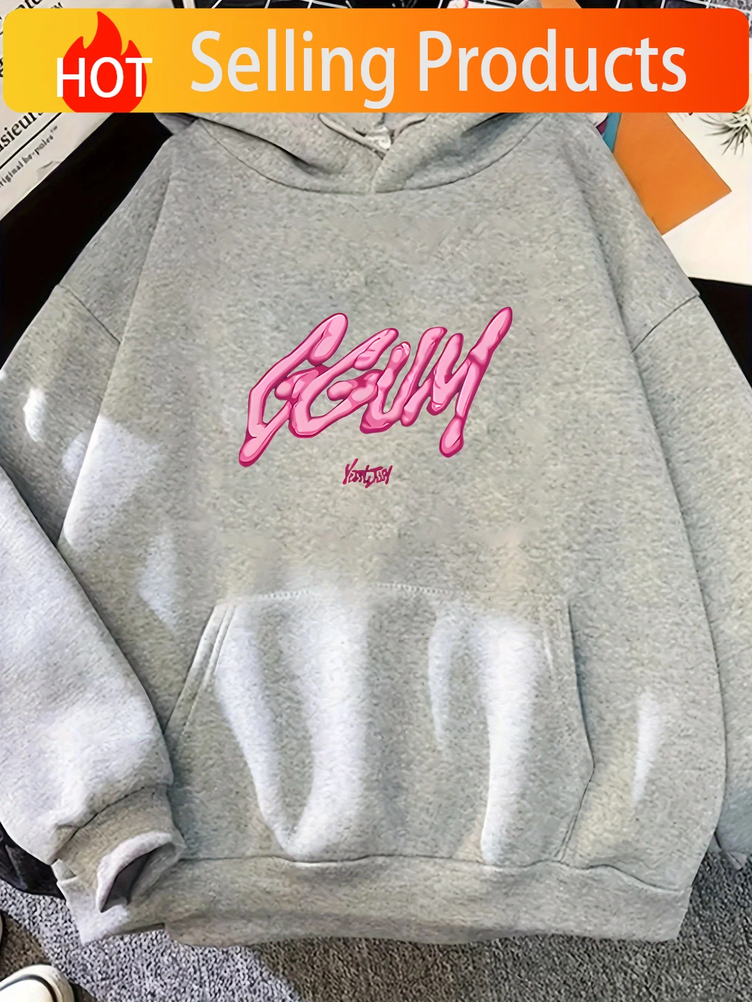 Women'S Stylish Casual Sports Hoodie Made from Comfortable, High-Quality Fabric with Soft Material And Printed Design, Suitable