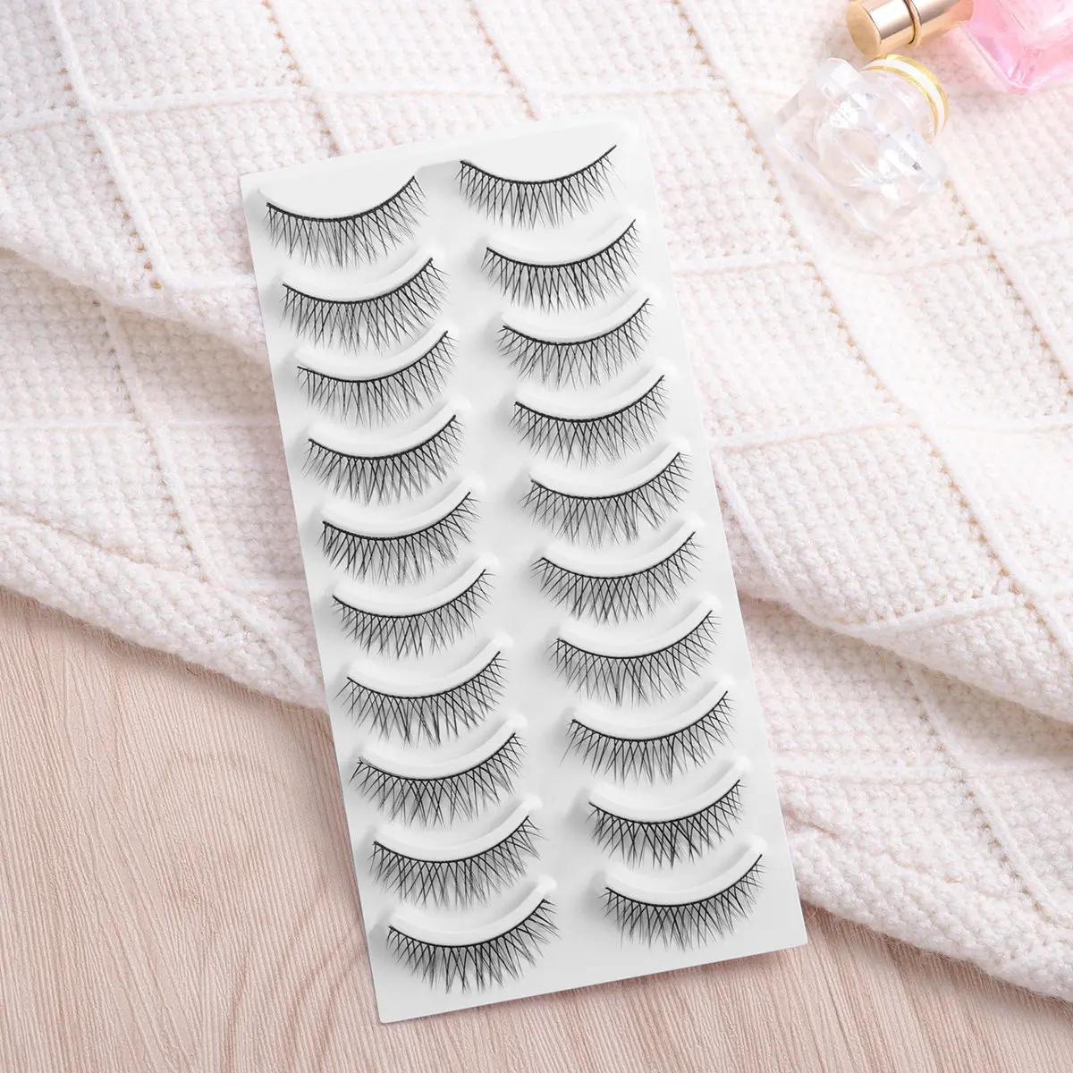 

80Pairs Fake Eyelashes Natural Long Thick Comfortable Easy Remove Eye Lashes for Women Daily Party Makeup 8 Different Styles