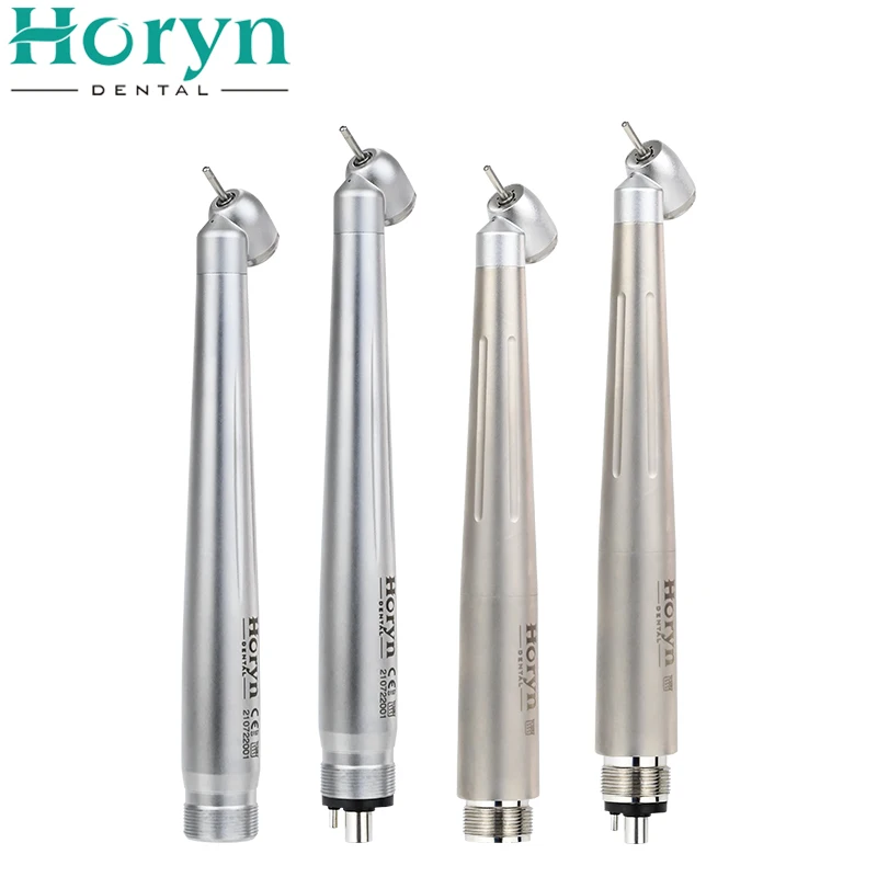 den tal 45 Degree High Speed Handpiece E-generator Integrated Small Head Push Button Handpiece Single Water Spray