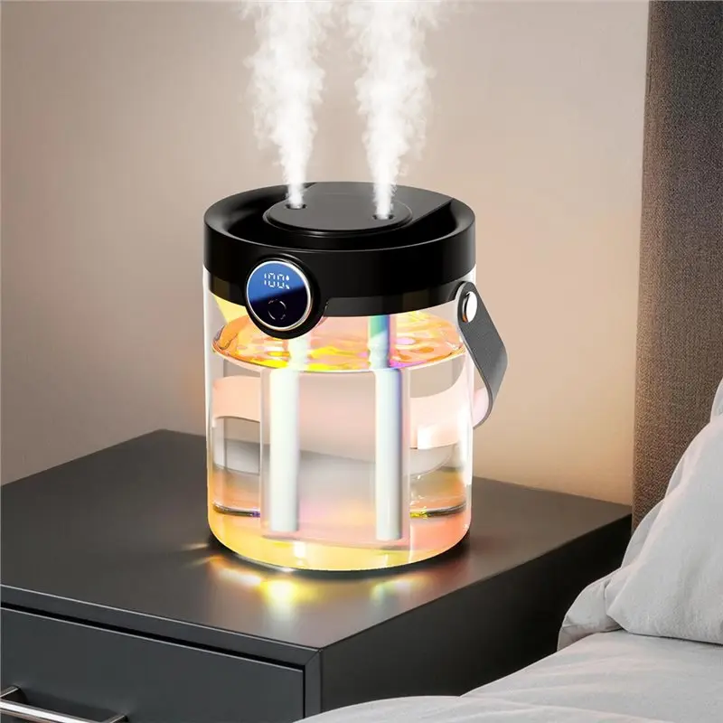 A94E-1.5L Large Air Humidifier Smart Noise Reduction Silent Ultrasonic Cool Mist Maker Top Fill Water Tank Desktop