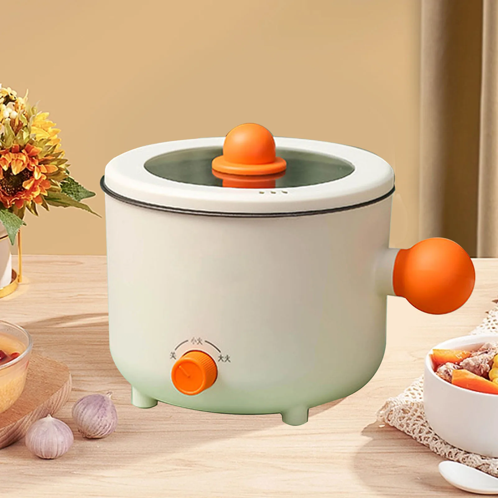 Small Electric Cooker Mini Noodle Heating Pot Multifunctional for Student Dormitory Household