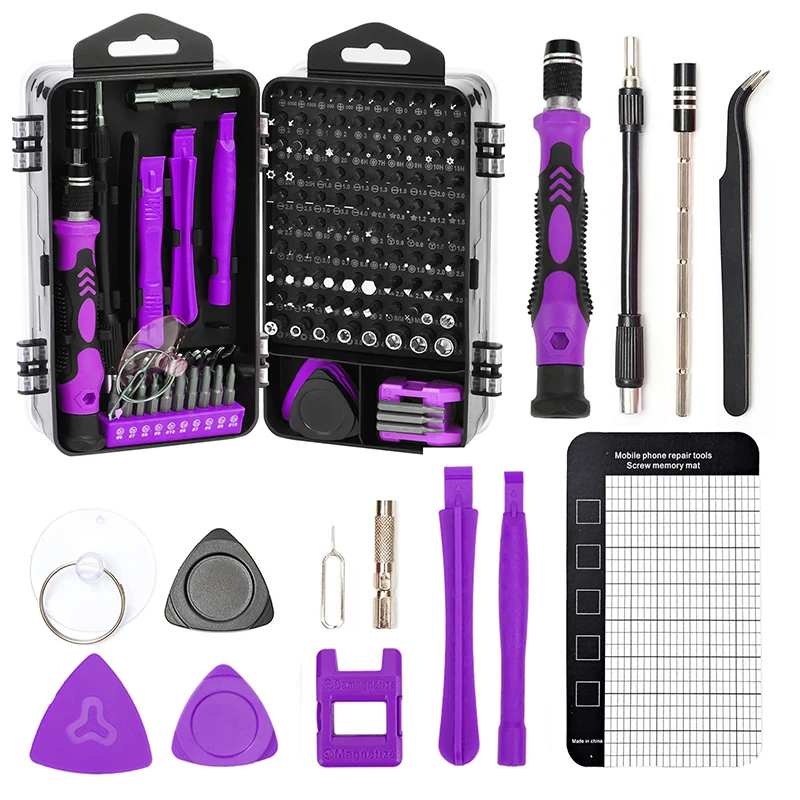 138 In 1 Precision Screwdriver Set Electronics Magnetic Repair Tool Kit with Case for Repair Computer, iPhone, PC