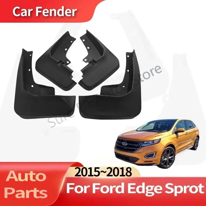 

Auto Accessories For Ford Edge Sprot 2015~2018 Lining Car Fender Front Rear Wheel Fender Splash Guard Accessories Mudguard Skin