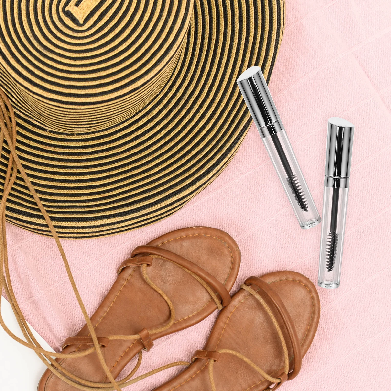 Tube de Mascara vide de 3Ml, récipient Transparent et rechargeable pour cils, bouteille de maquillage Portable et réutilisable pour femmes, Mini voyage