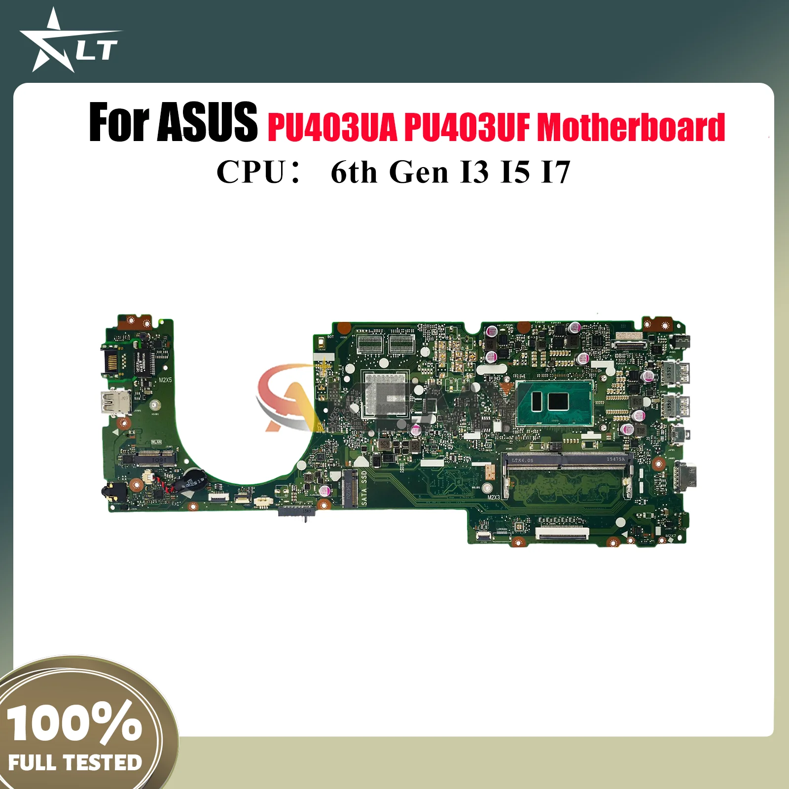 

PU403UA Laptop Motherboard For ASUS VivoBook PU403UF PU403UA PU403U Notebook Mainboard With I3 I5 I7 CPU 100% tests OK fast ship