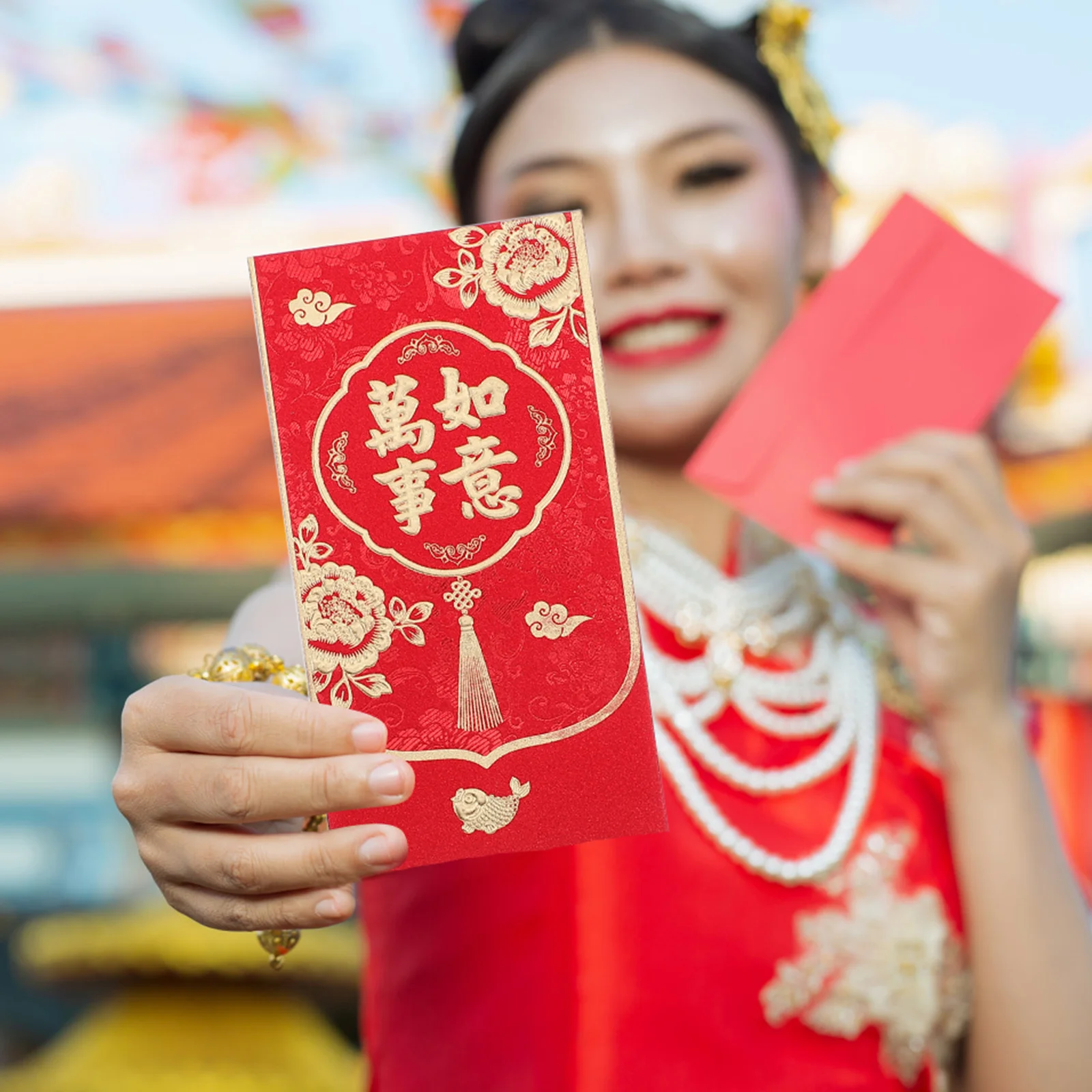 60 قطعة الحزم الحمراء 2026 سنة الحصان السنة الصينية الجديدة المغلفات الحمراء ماتي بريق النهاية لمهرجان القمرية مهرجان الربيع #3