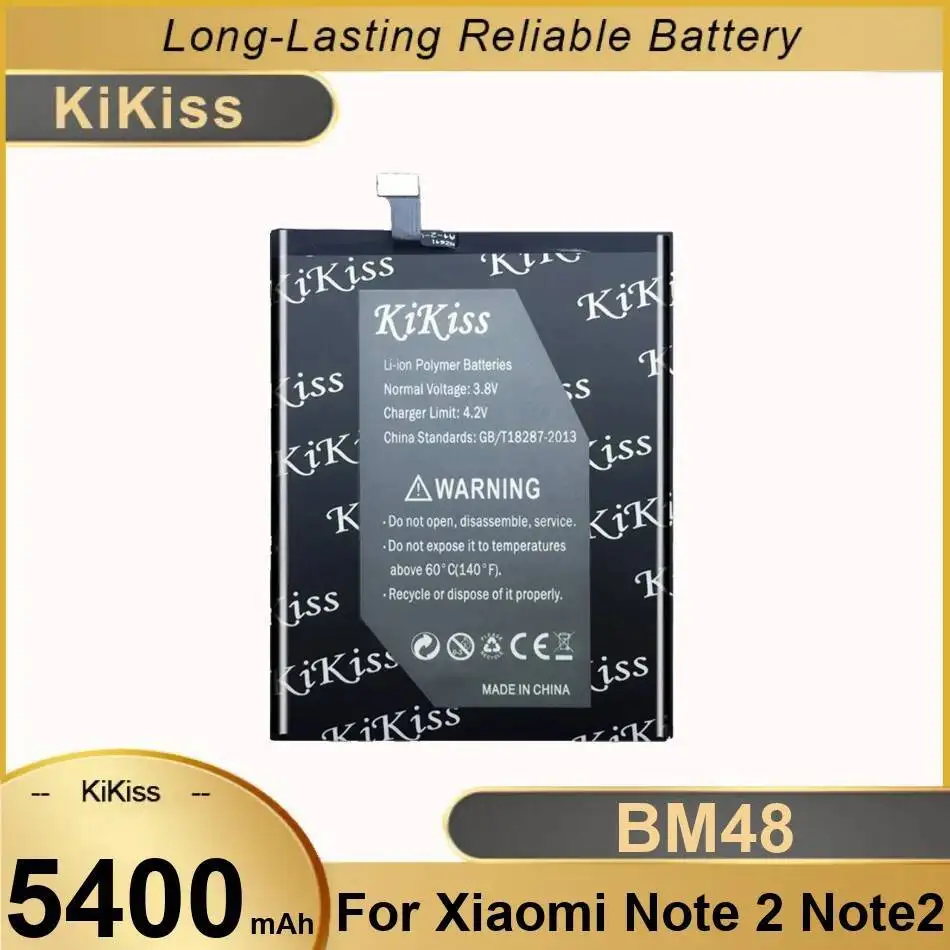 

Замена аккумулятора мобильного телефона емкостью 5400 мАч премиум-класса для Xiaomi Note 2 Note2 BM48 большой емкости