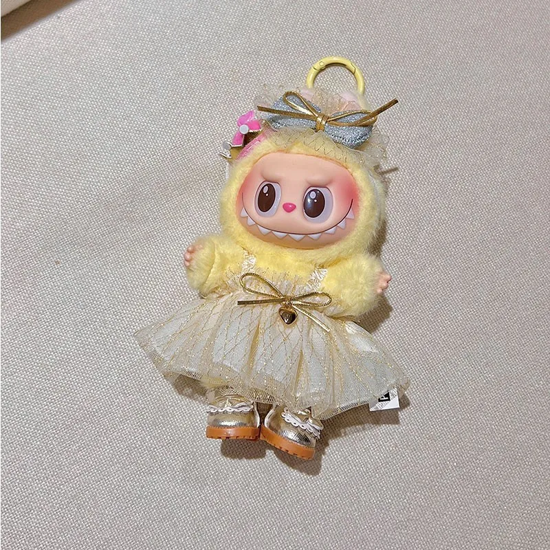 Per Spot originale Labubu scatola cieca in vinile vestiti per bambini abito da principessa fatto a mano gonna soffice abito da sposa da sposa regalo di moda