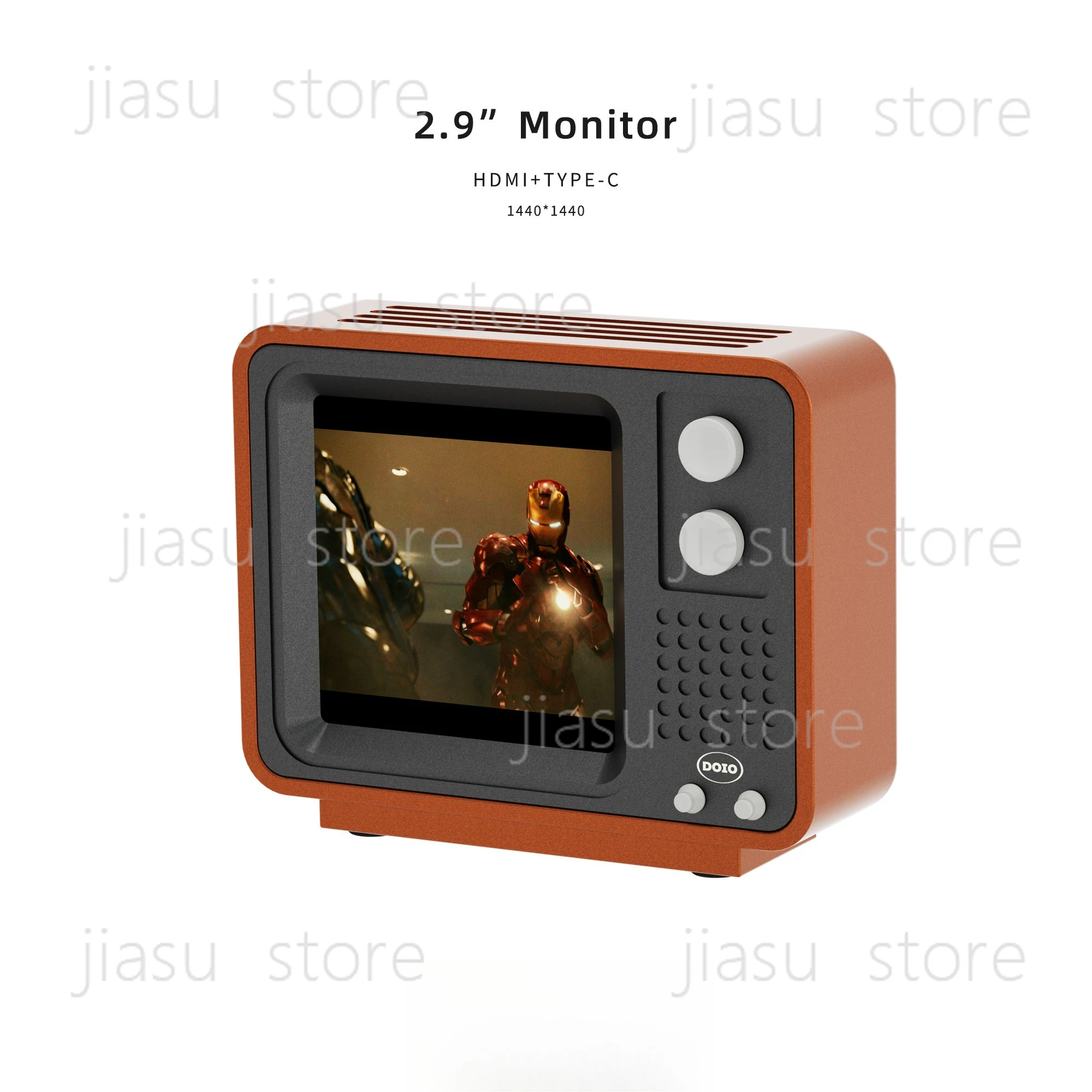 Retro HD TV Desktop Monitor Multi-Color Aluminum/Acrylic Version MO29-01