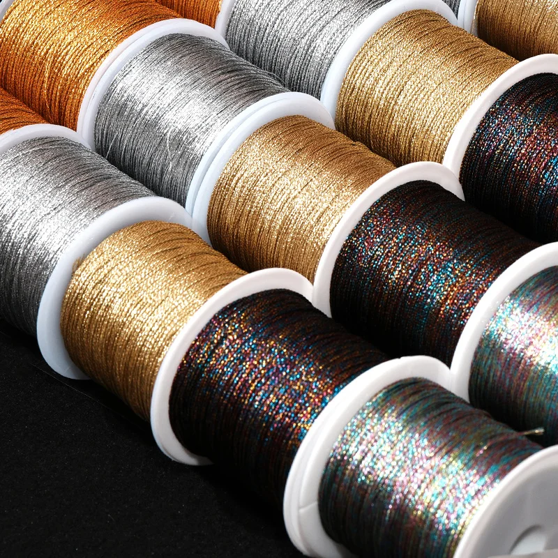 Múltiples colores/tallas de juguetes culturales, líneas en existencia, alambres dorados, joyería DIY, cuerdas tejidas a mano, pulseras, cuerdas de mano, alambres de hierro