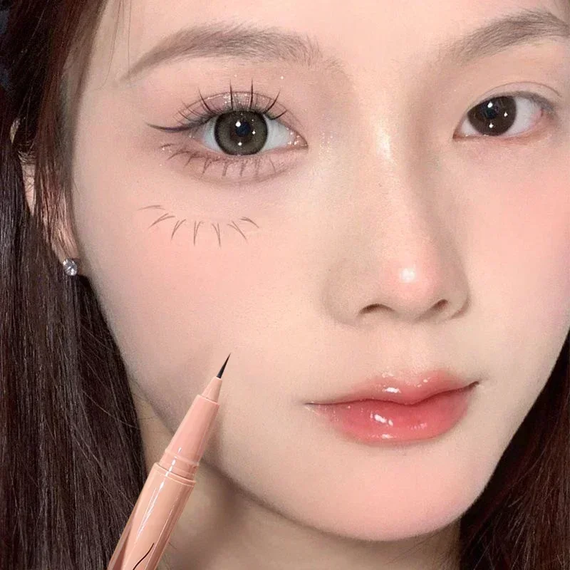 Waterproof Matte Liquid Eyeliner Pen Lower Lashes Lying Silkworm Lasting Ultra-thin Eyeliner Pencil Eye Make-up Korean Cosmetics