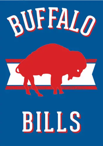 Retro Buffalo Bills Garden Flag Double-Sided  Briarwood Lane