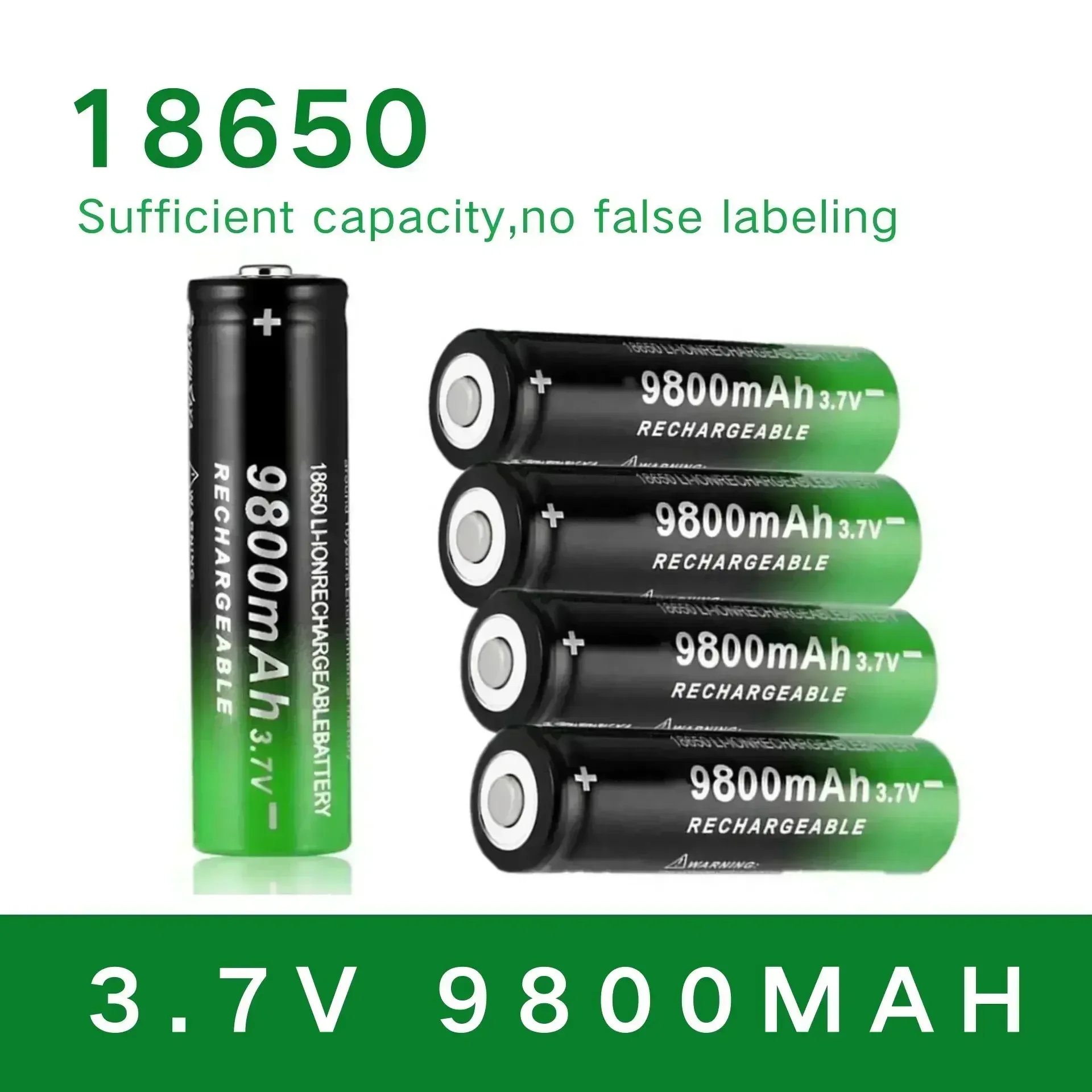 

100% New 18650 3.7V 9800mAh Rechargeable Battery For Flashlight Torch headlamp Li-ion Rechargeable Battery drop shipping