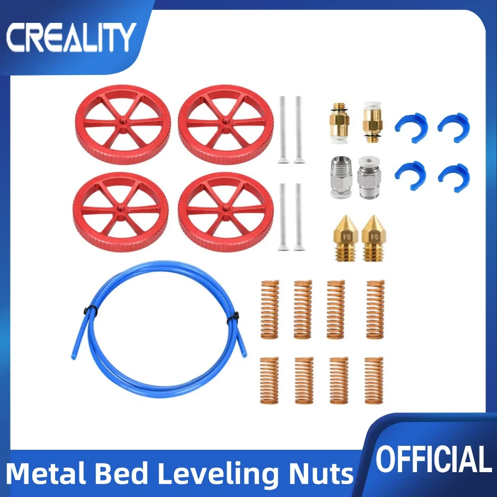 

Ender 3 Kit,4Pcs Metal Leveling Nuts,8Pcs Hot Bed Springs,2M PTFE Tube for Ender 3/Pro/V2/Ender 5/Pro/Ender 3 Neo/V2 Neo/Max Neo