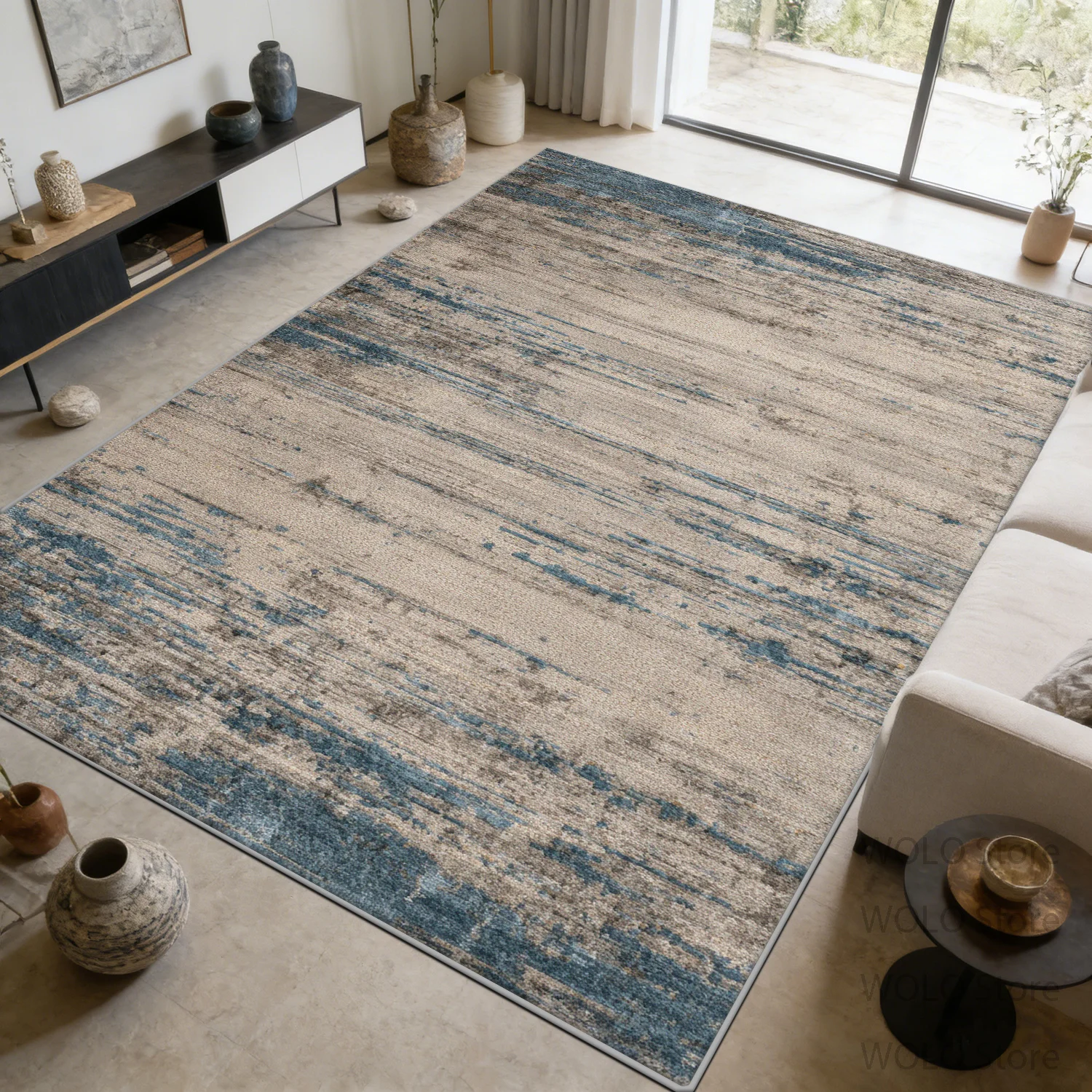 Modern Abstract Carpets Art Living Room Customizable Rugs Bedroom Decor Rug Bedside Washable Non-slip Office Floor Mat Lounge