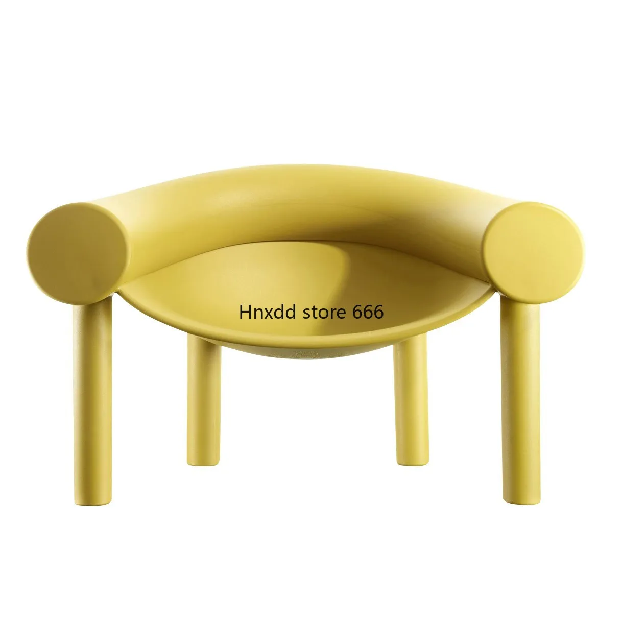 Creative horseshoe art U-shaped elephant leg chair Personalized modeling chair