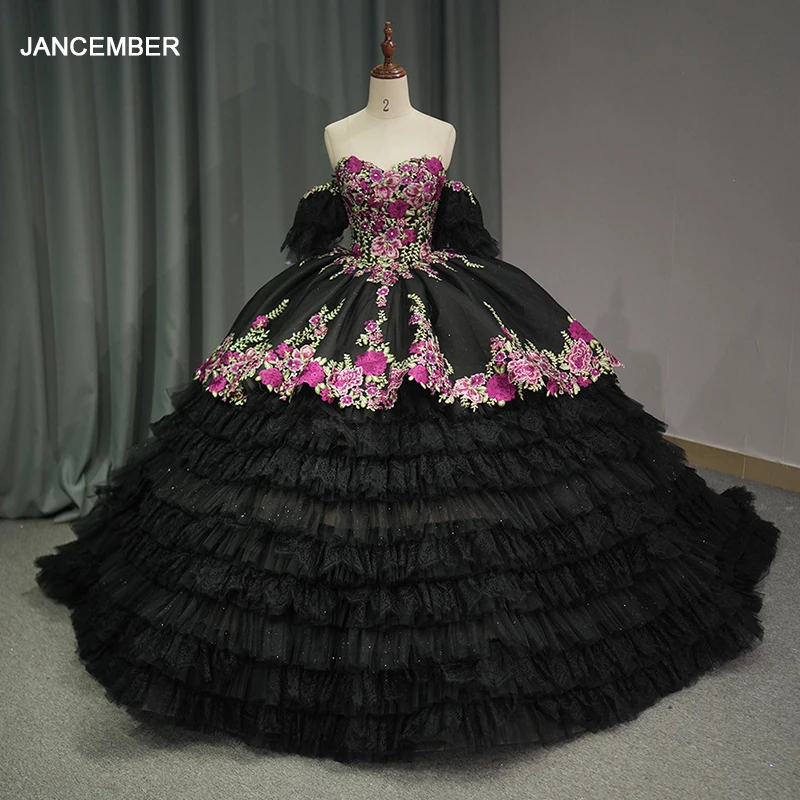 

Женское бальное платье принцессы, очаровательное платье Quinceanera, классическое кружевное аппликационное платье с блестками, милое платье 16