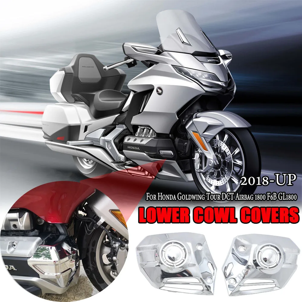 

Motorcycle Accessories Chrome ABS Chrome Lower Cowl Cover For Honda Goldwing 1800 GL1800 2018 2019 2020