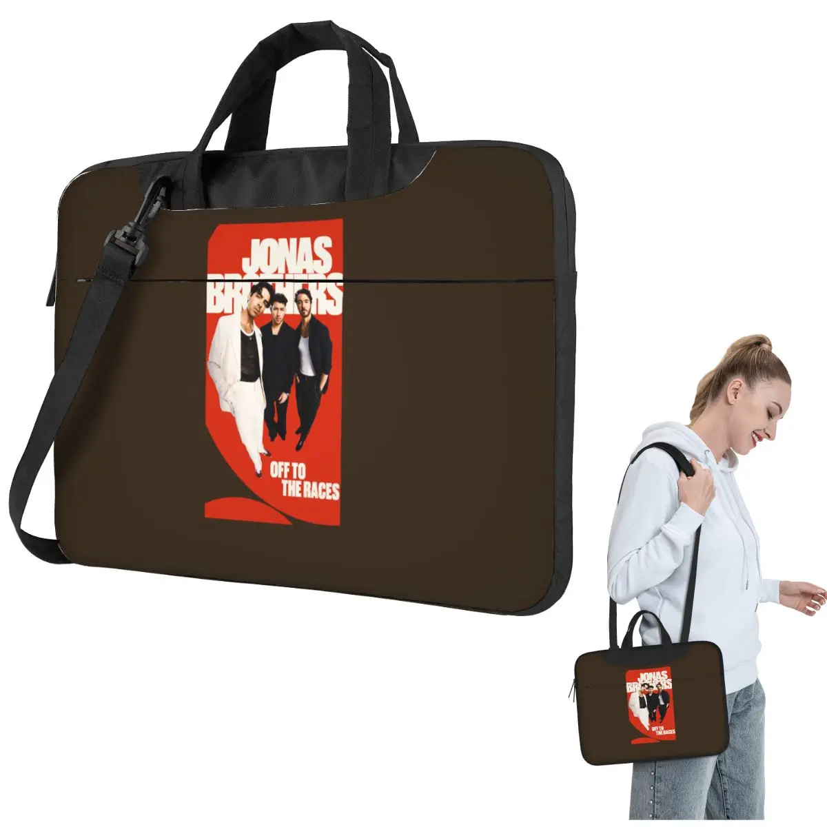 Vintage The Eras Tour 2023 Jonas Brothers JB The Album Crossbody Laptop Bag Case Computer Bag 13 14 15.6 Inch Macbook Pro