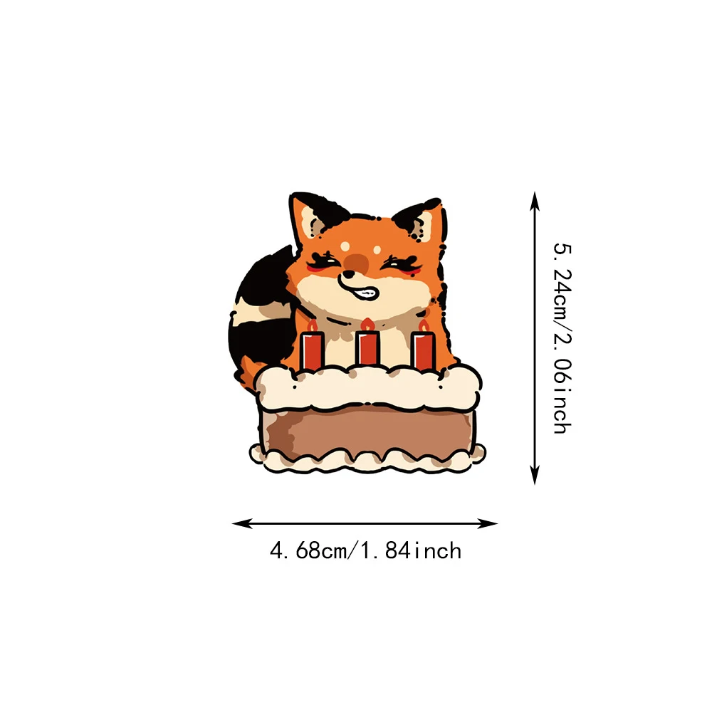 10/30/50 قطعة لطيف الحيوان الثعلب الكرتون ملصقات الشارات الإبداعية Graffiti بها بنفسك الكتابة على الجدران سكيت القرطاسية الهاتف مقاوم للماء Kawaii الشارات #4