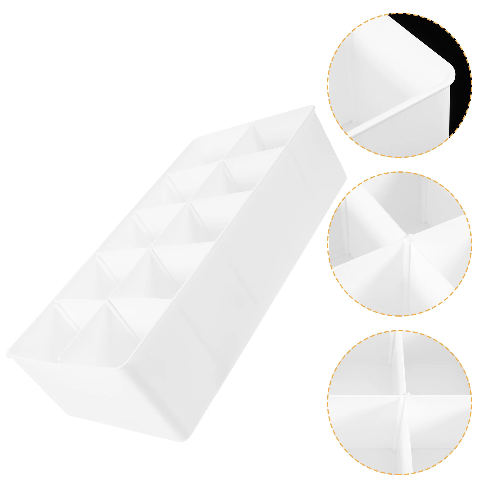 

Portable Desktop Storage Organizer Multi-Grid Cash Tray Coin Holder For Office Classroom Supermarket Use File Organizer Box