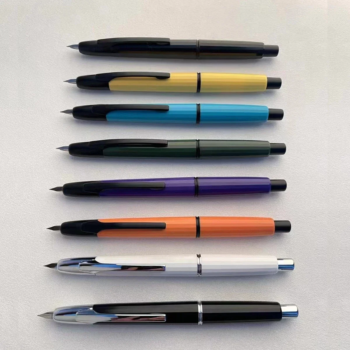 Nowy styl MAJOHN A2 Press Resin Fountain Pen Extra Fine Nib 0.4mm Ink Pen Converter For Writing Christmas Gift Lighter Than A1 — zdjęcie produktu 4