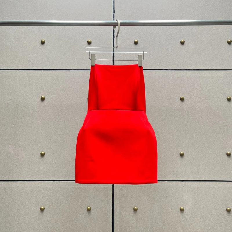 

Club New Collection High Quality Red Sleeveless Fishbone Bra Sleeveless Sexy Strapless Mini Dress Women Clothing 2024