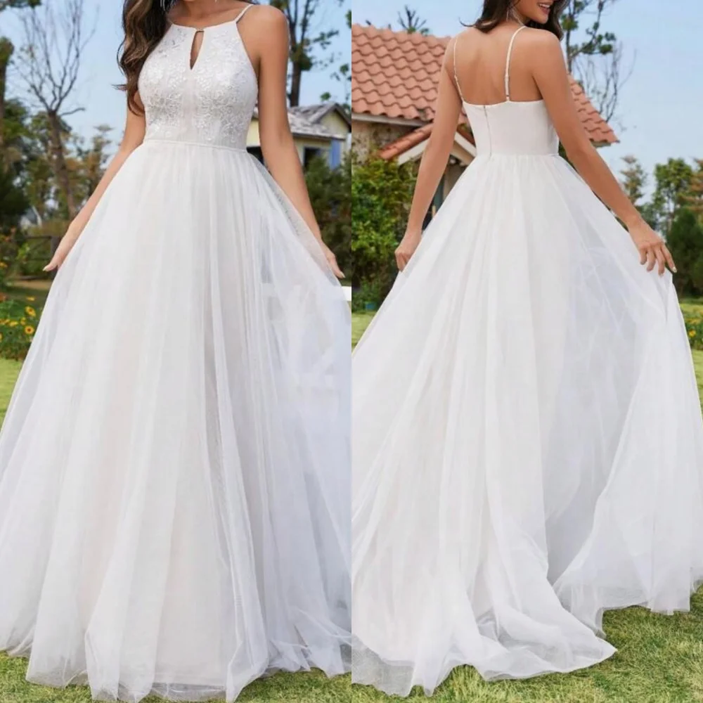 

Customized Spaghetti Strap Pleat A-line Floor-length Bespoke Occasion Dresses Woman Elegant Party Wedding High Quality Formal